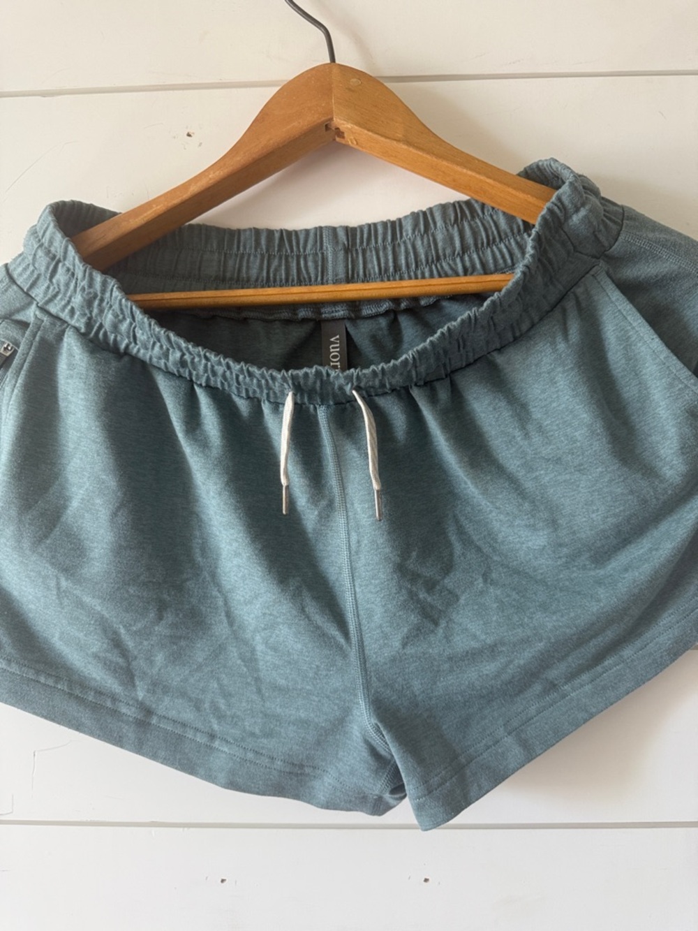 Vuori Women’s Medium Drawstring Lounge Shorts in Slate Teal - Picture 5 of 6